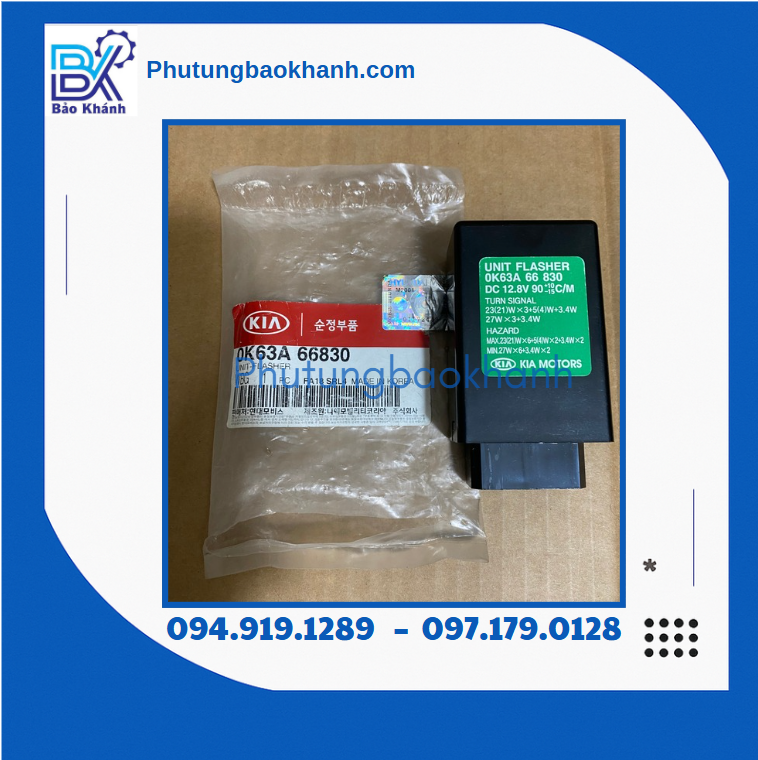 Rơ le nháy xi nhan kia 1.4t (0K63A 66830)