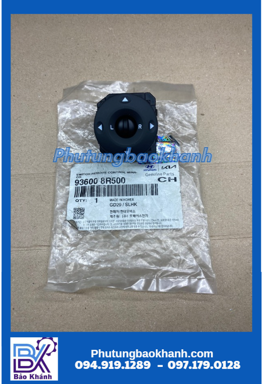 công tắc chỉnh gương Ecounty (93600 8R500)