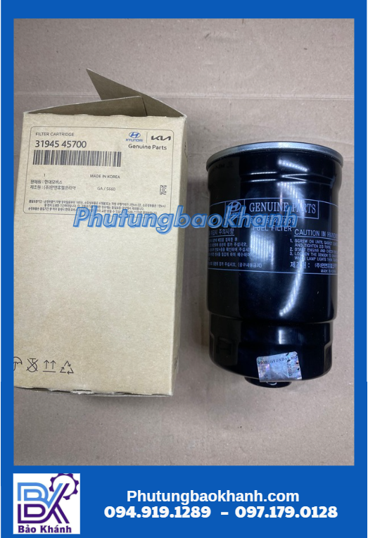 lọc diesel porter, bongo, kia... (31945 45700)