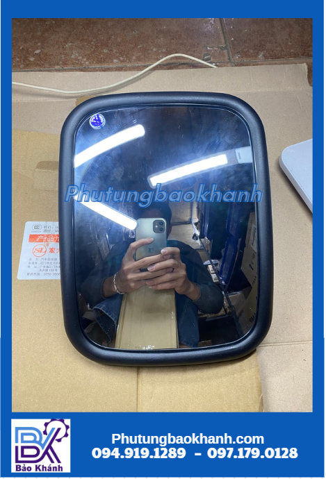 gương vuông lắp thêm xe tải Huyndai 3,5t ; nâng tải