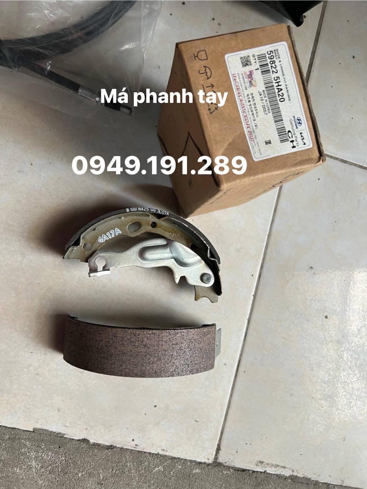 Má phanh tay (Guốc phanh) Hyundai Mighty 75s 110s 110SL 110XL County HD65 HD72 HD800