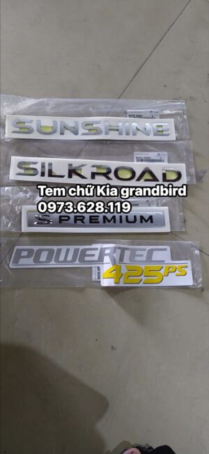 TEM CHỮ XE KIA GRANDBIRD