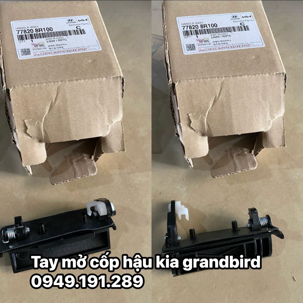 Tay mở cốp hậu Kia grandbird
